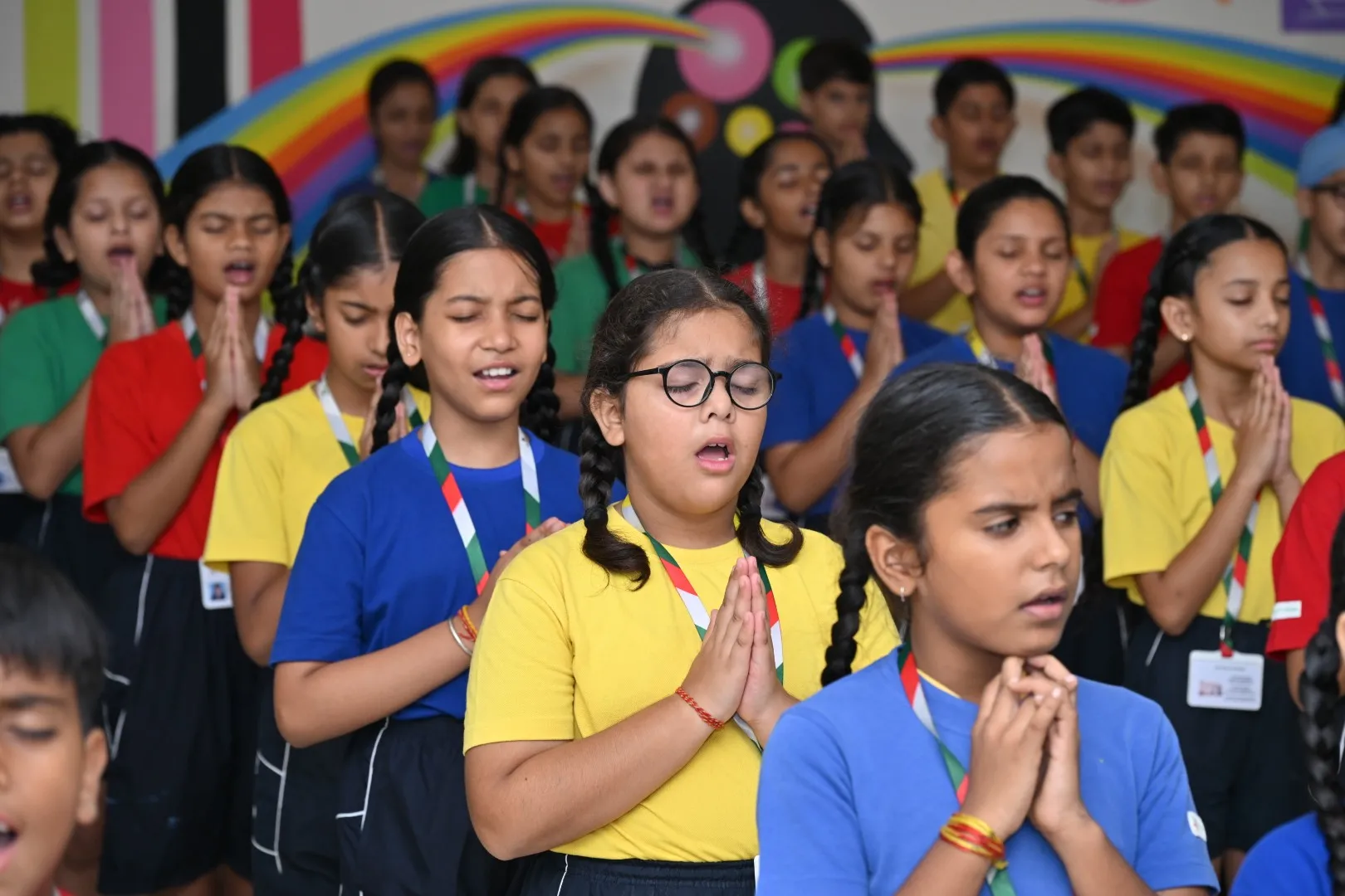 Students participating in sports