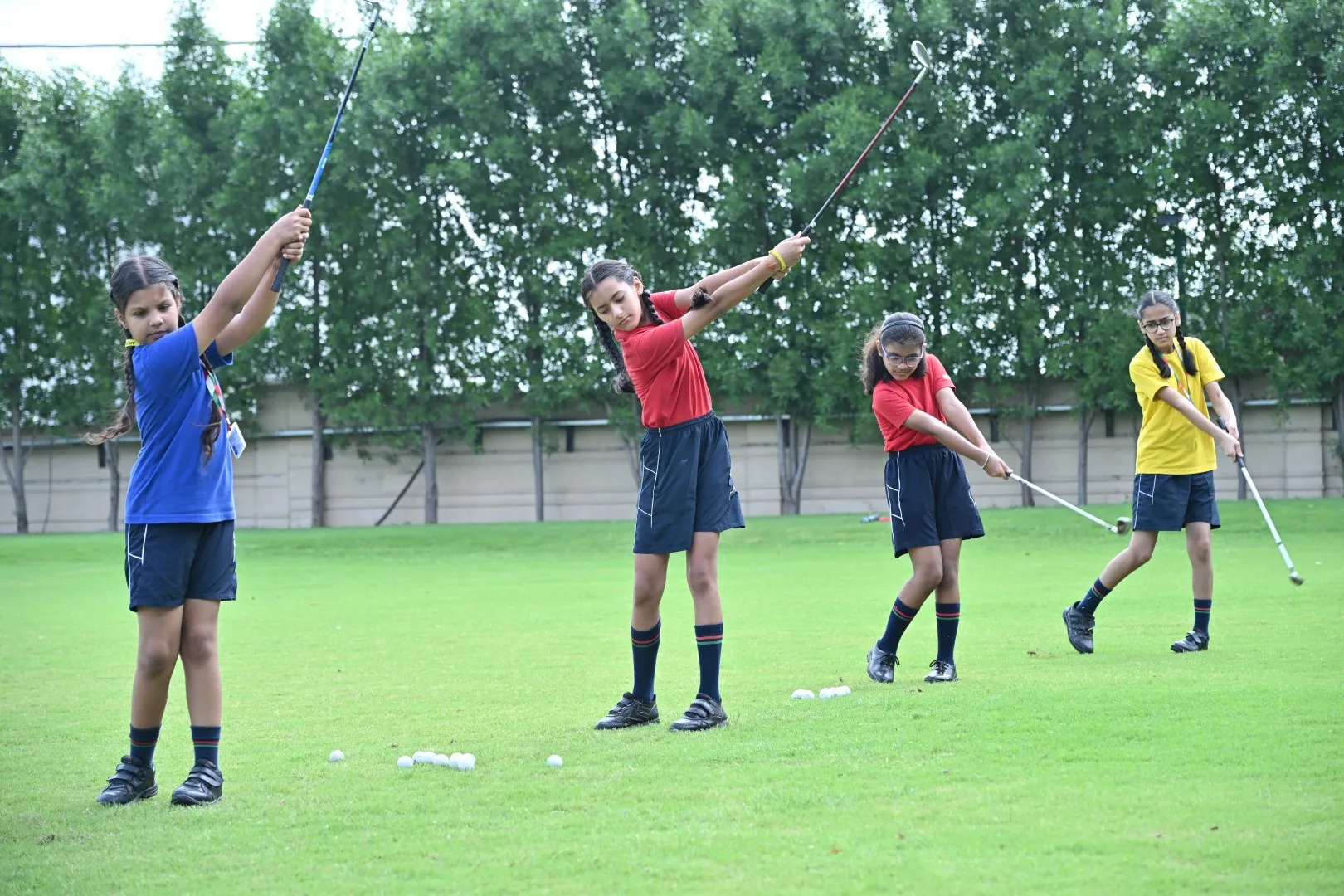 Students exploring creative activities