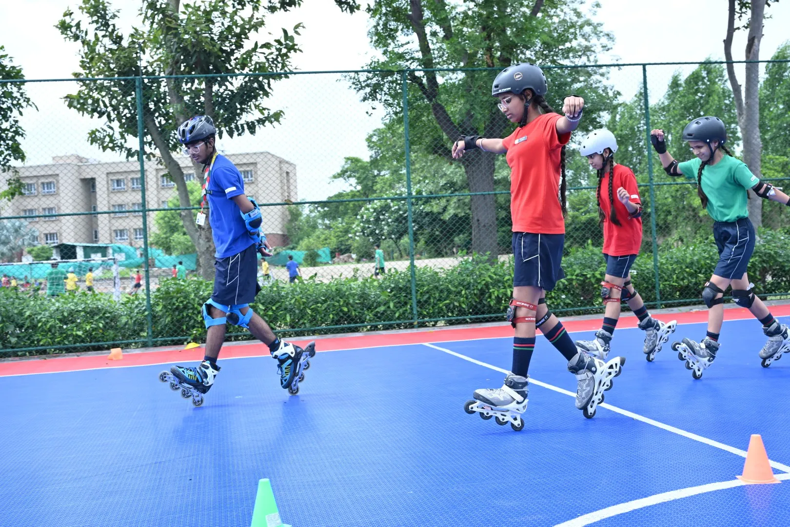 Students taking part in sporting activities at ATS Valley School