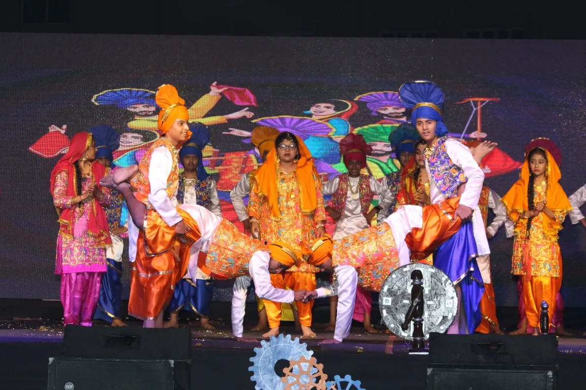 Students taking part in a school activity