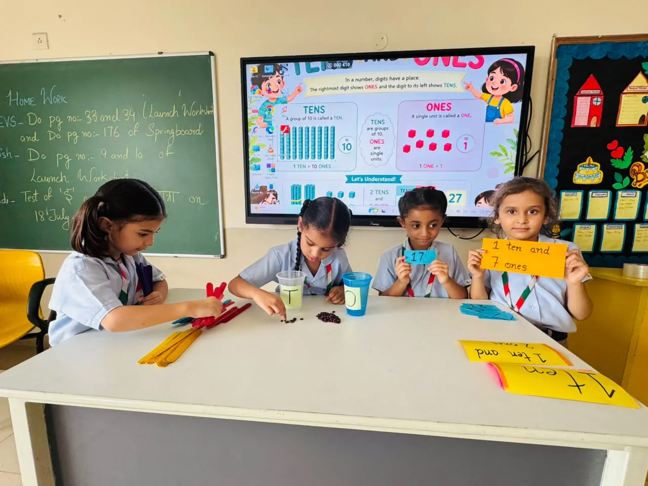 Students engaged in classroom learning